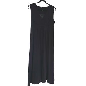 Rafaella Black V-Neck Dress Size Large